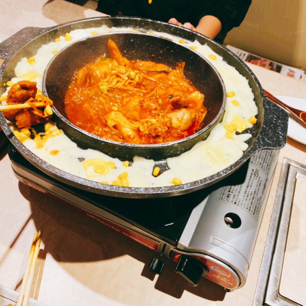 ユーザーが投稿したチーズタッカルビの写真 - 実際訪問したユーザーが直接撮影して投稿した飯塚町焼肉焼肉 COSARI 元の写真