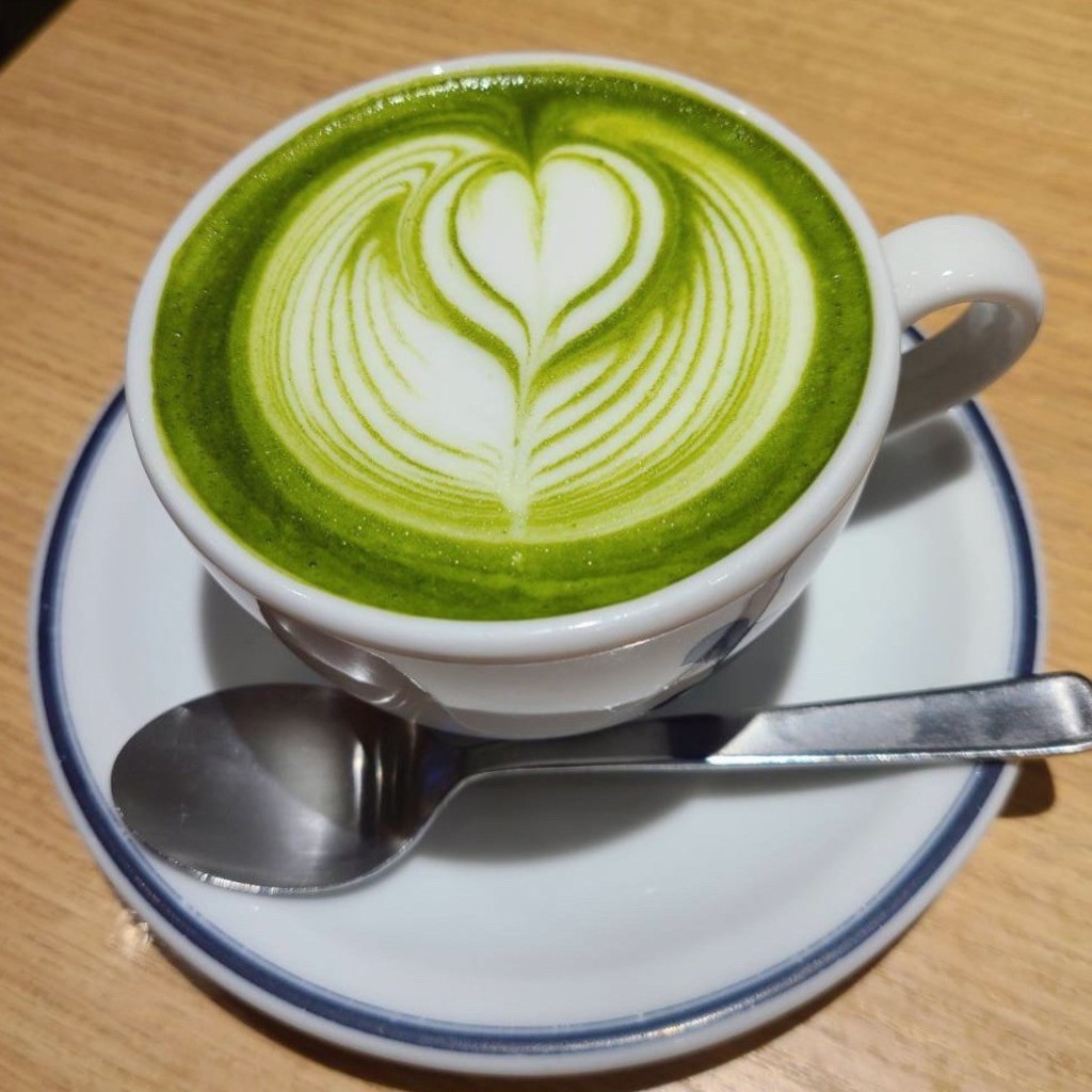 ユーザーが投稿した抹茶ラテの写真 - 実際訪問したユーザーが直接撮影して投稿した神明町カフェオカフェ キョウトの写真