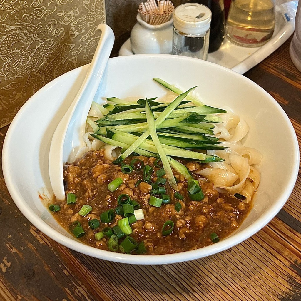 ユーザーが投稿したジャージャー麺の写真 - 実際訪問したユーザーが直接撮影して投稿した山下町中華料理中華第一家 杜記の写真