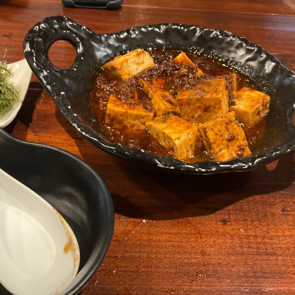 ユーザーが投稿した島豆腐の麻婆豆腐の写真 - 実際訪問したユーザーが直接撮影して投稿した平良沖縄料理あかがーら 宮古島店の写真
