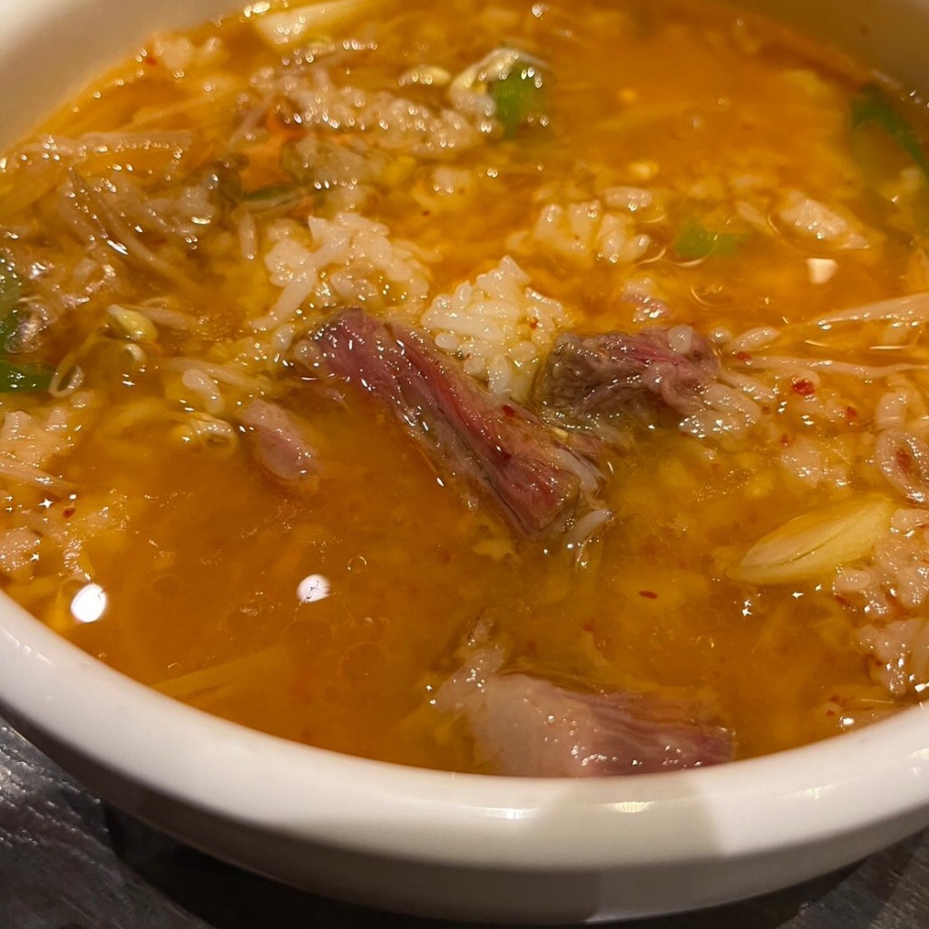 ユーザーが投稿したテールクッパの写真 - 実際訪問したユーザーが直接撮影して投稿した東島町焼肉おおやまホルモン 東島店の写真
