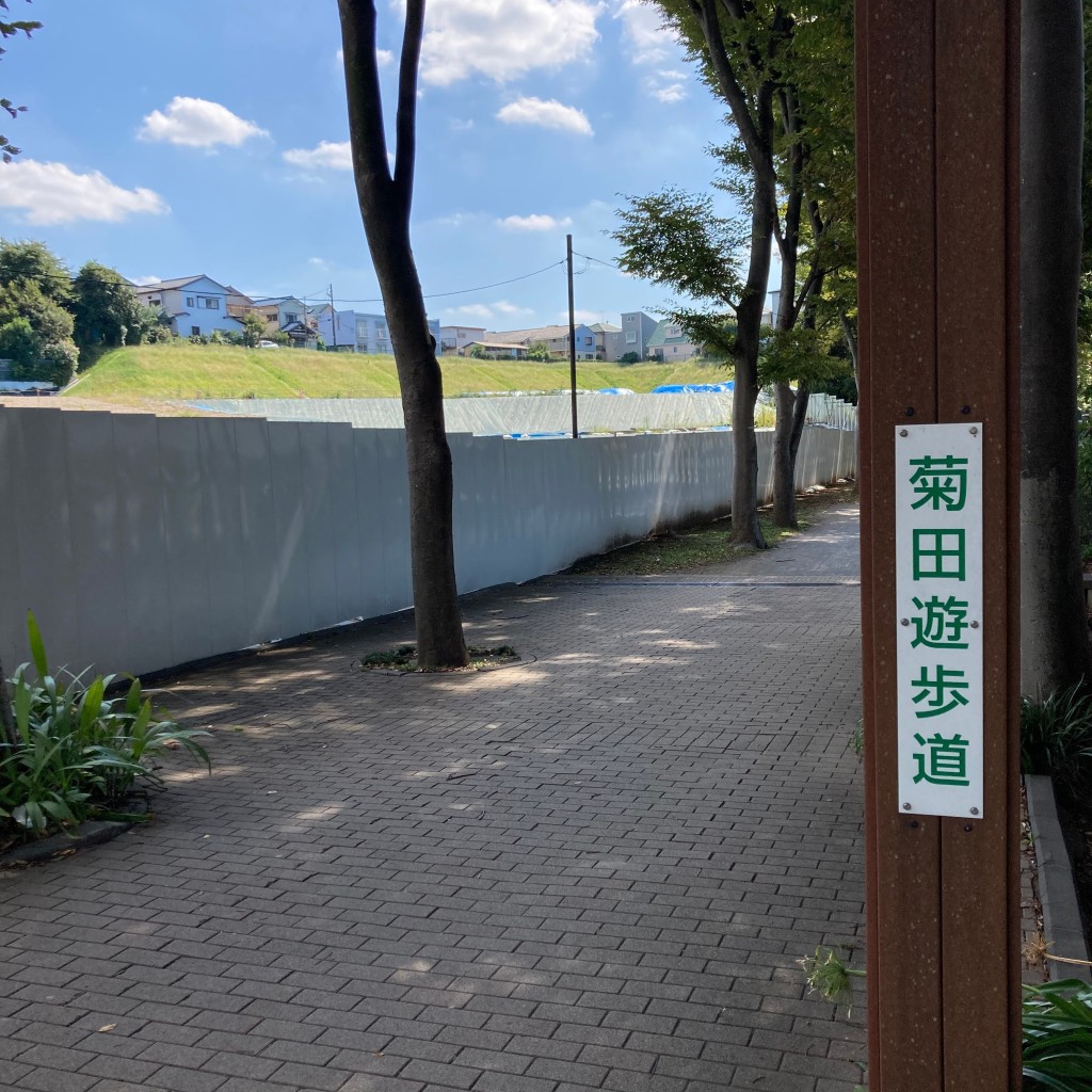 実際訪問したユーザーが直接撮影して投稿した鷺沼公園菊田遊歩道の写真