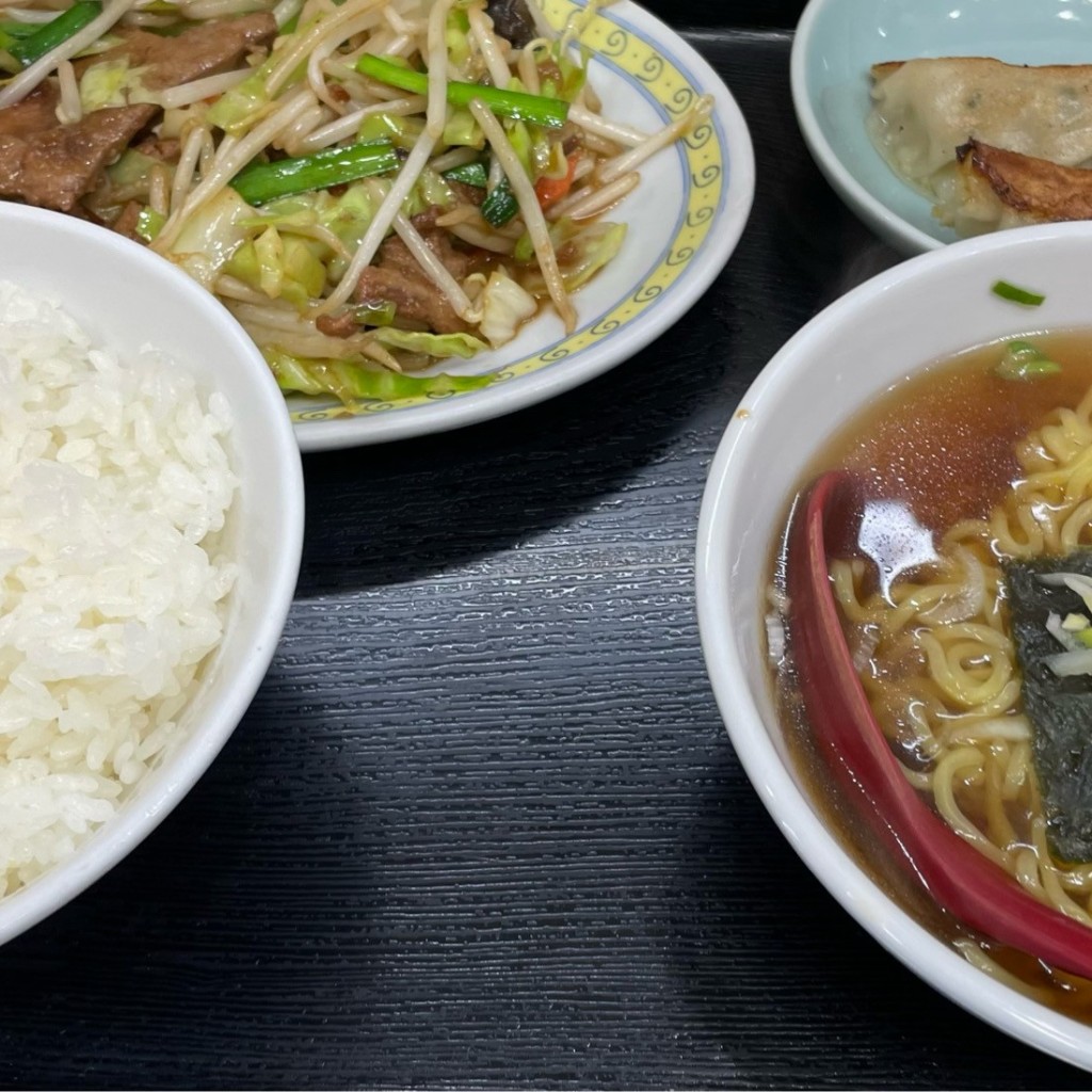 ユーザーが投稿したレバニラ定食の写真 - 実際訪問したユーザーが直接撮影して投稿した中野中華料理点心拉満の写真