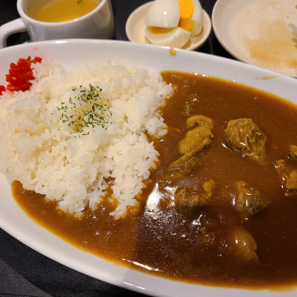 ユーザーが投稿した牛すじカレーの写真 - 実際訪問したユーザーが直接撮影して投稿した西宮原うどんなにわ家 新大阪店の写真