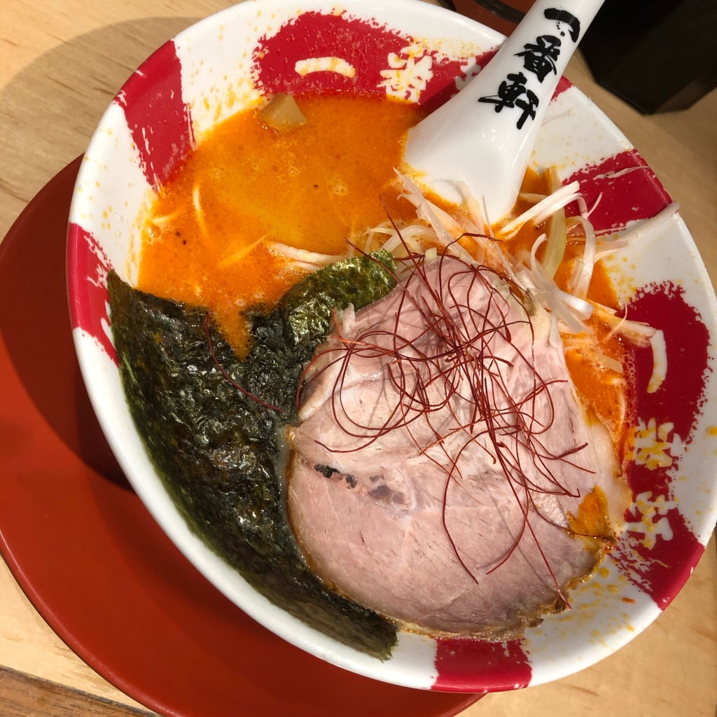 ユーザーが投稿した赤とんこつラーメンの写真 - 実際訪問したユーザーが直接撮影して投稿した猪子石原ラーメン専門店長浜豚骨ラーメン一番軒 総本家店の写真