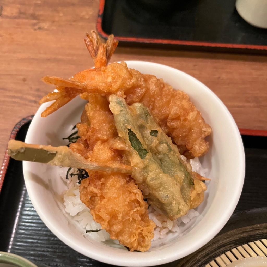 ユーザーが投稿したミニ海老天丼の写真 - 実際訪問したユーザーが直接撮影して投稿した成願寺うどん讃岐製麺 中切店の写真