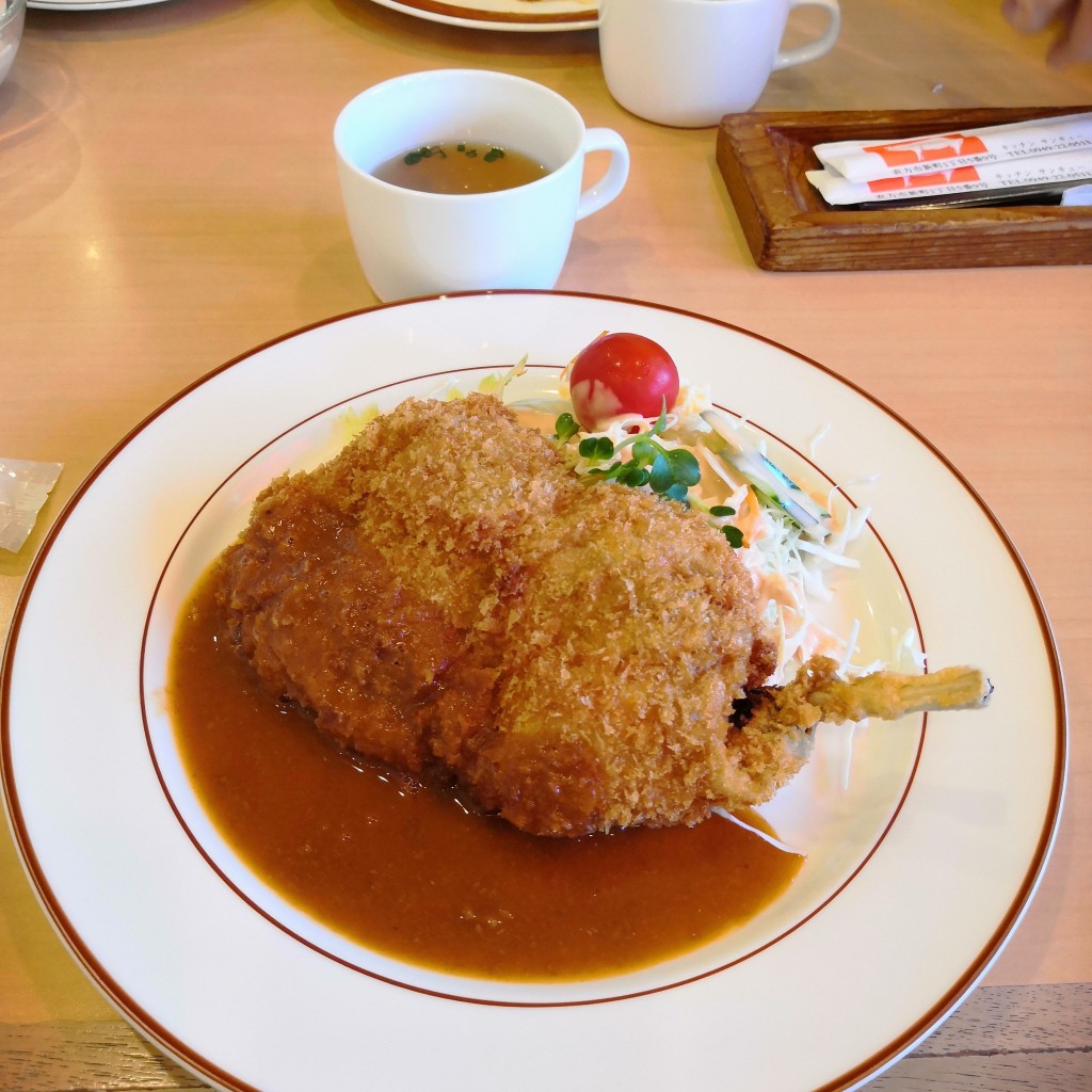 ユーザーが投稿したチキンカツ定食の写真 - 実際訪問したユーザーが直接撮影して投稿した新町とんかつサンキュー(9.9.9.)の写真