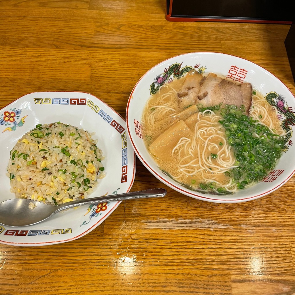 ユーザーが投稿した醤油豚骨ラーメンの写真 - 実際訪問したユーザーが直接撮影して投稿した中須ラーメン専門店長浜ラーメン博多屋 古市店の写真