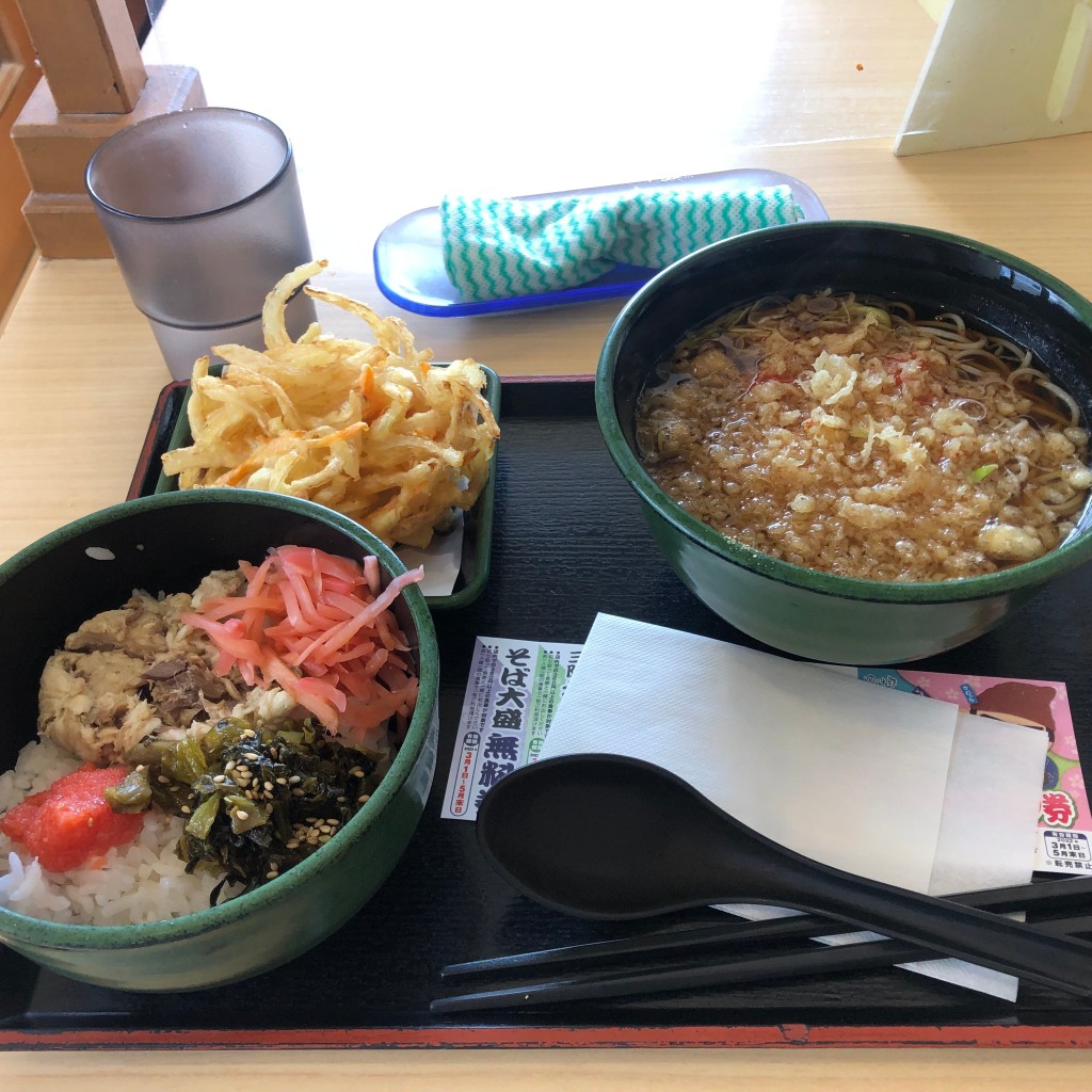 ユーザーが投稿した朝食セット焼き鯖ご飯の写真 - 実際訪問したユーザーが直接撮影して投稿した六丁の目北町そばゆで太郎 六丁の目北町店の写真