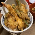 海老一本丼 - 実際訪問したユーザーが直接撮影して投稿した曲川町丼ものえびのや イオンモール橿原店の写真のメニュー情報