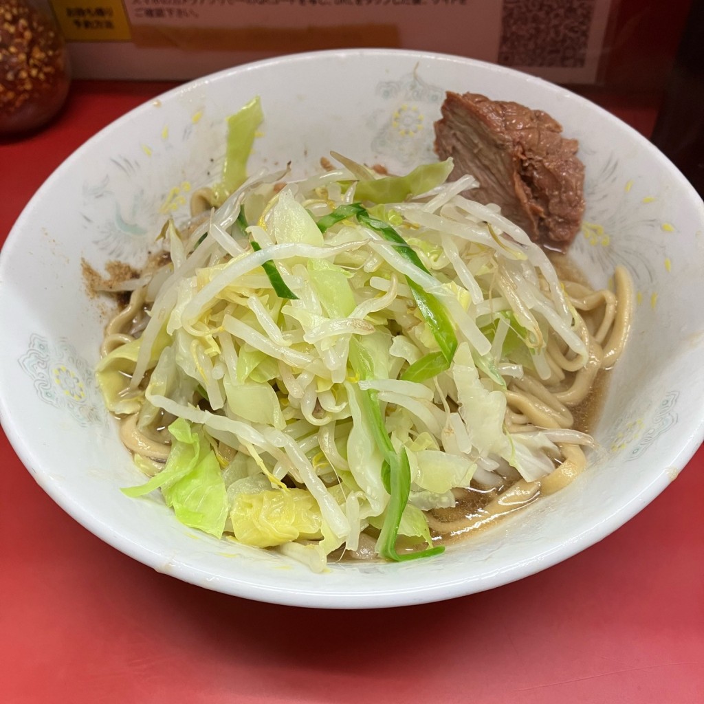 ユーザーが投稿した汁なしラーメンの写真 - 実際訪問したユーザーが直接撮影して投稿した一之江ラーメン / つけ麺ラーメン二郎 環七一之江店の写真