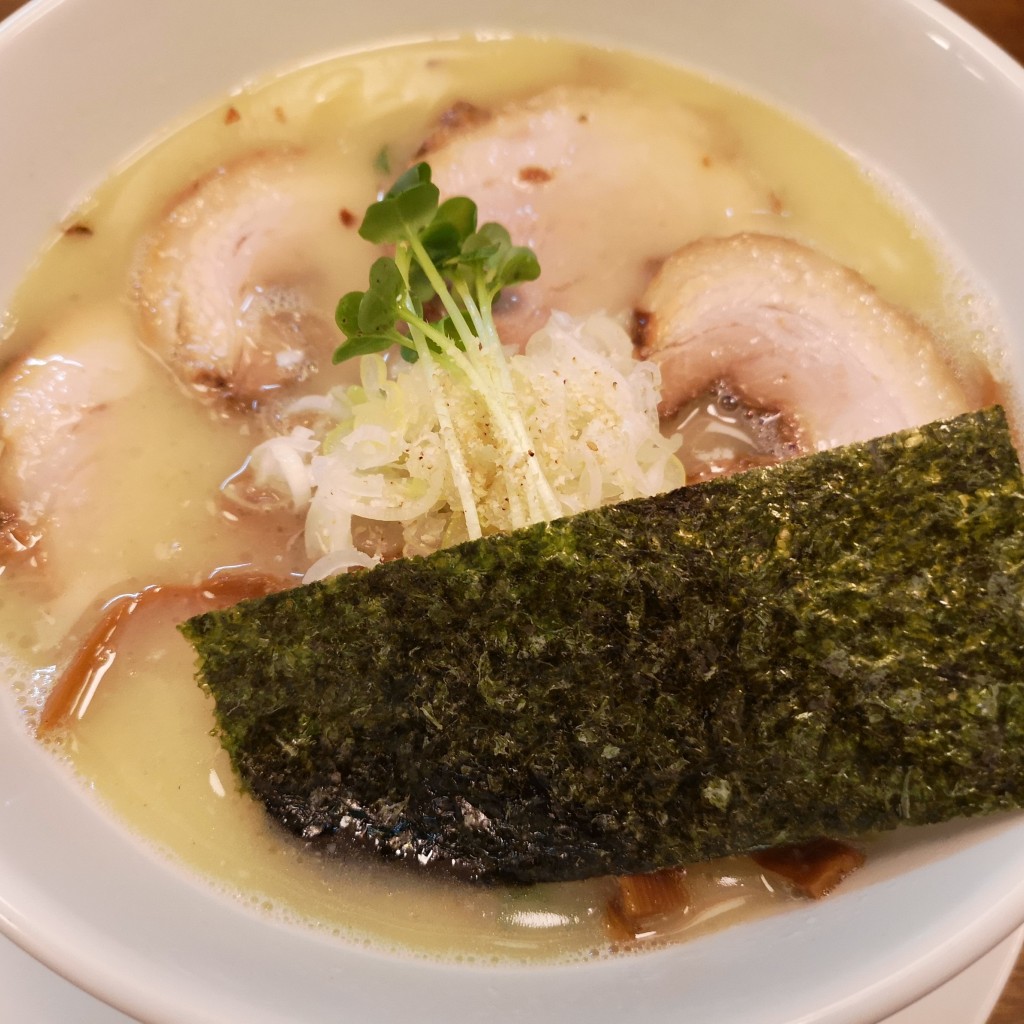 ユーザーが投稿した塩ジャンキーの写真 - 実際訪問したユーザーが直接撮影して投稿した横越川根町ラーメン / つけ麺ラーメン屋モン吉の写真
