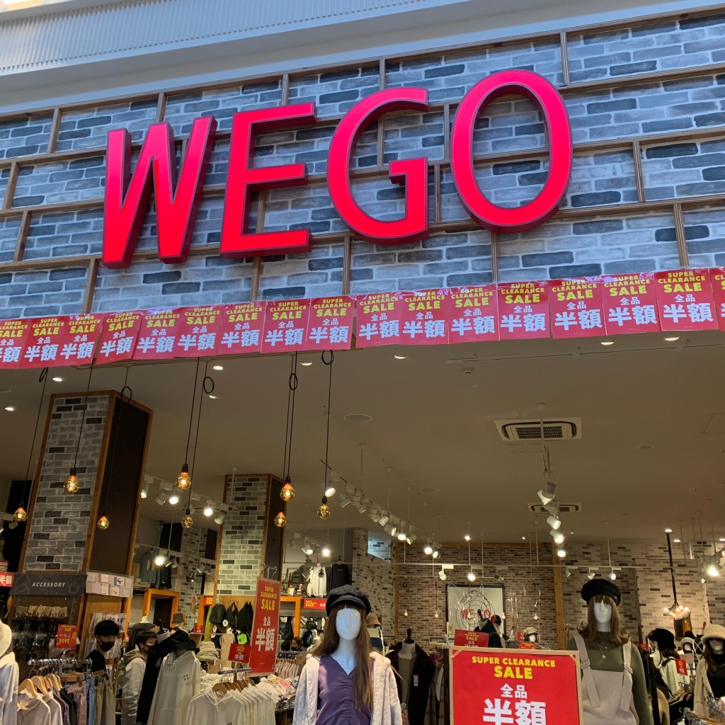 実際訪問したユーザーが直接撮影して投稿した三橋アパレルショップWEGO モレラ岐阜店の写真