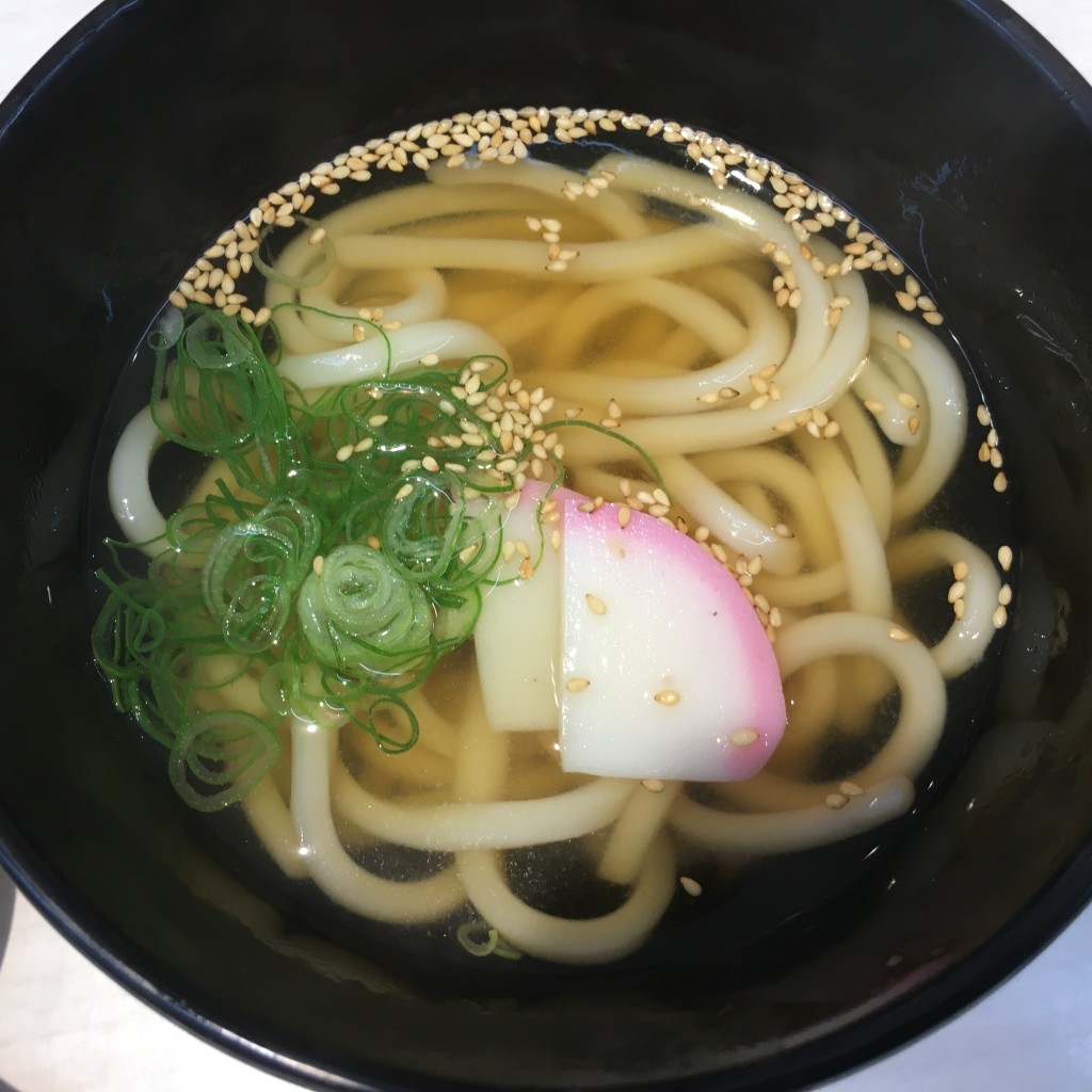 ユーザーが投稿したたぬきうどん(天ナシ)の写真 - 実際訪問したユーザーが直接撮影して投稿した東大橋寿司魚べい 石岡店の写真