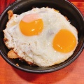 焼肉丼エッグ - 実際訪問したユーザーが直接撮影して投稿した本町中華料理淡淡の写真のメニュー情報