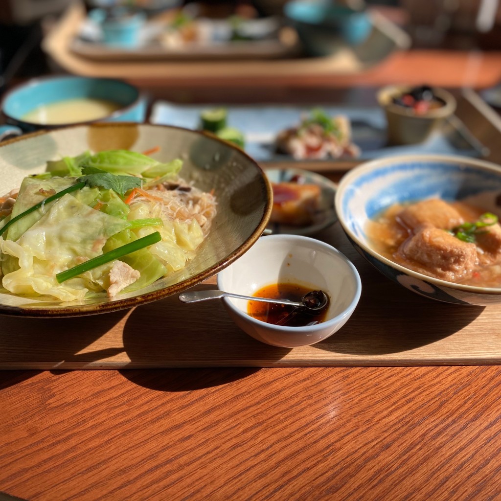 ユーザーが投稿したビーフンセットの写真 - 実際訪問したユーザーが直接撮影して投稿した日本橋室町台湾料理富錦樹台菜香檳の写真