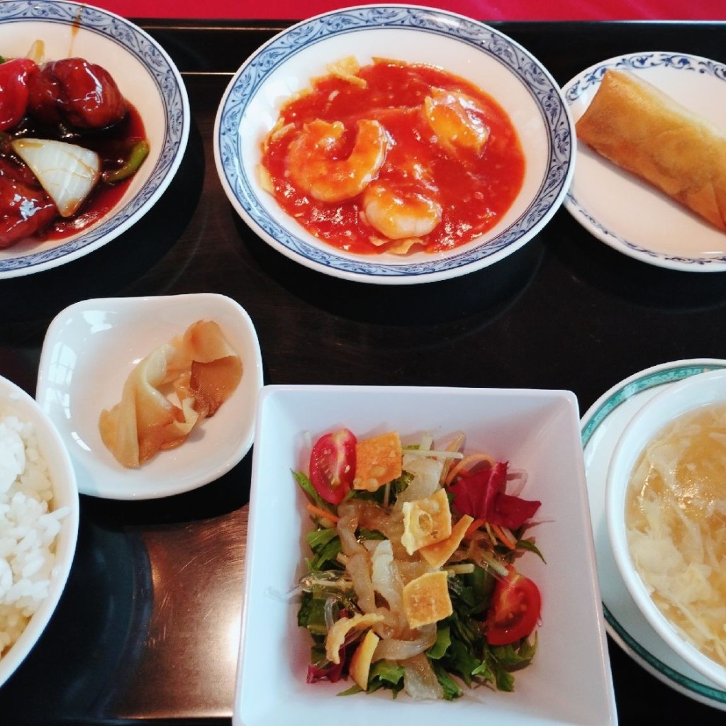 ユーザーが投稿したおすすめランチセットの写真 - 実際訪問したユーザーが直接撮影して投稿した落合中華料理オークラチャイニーズレストラン 桃里の写真