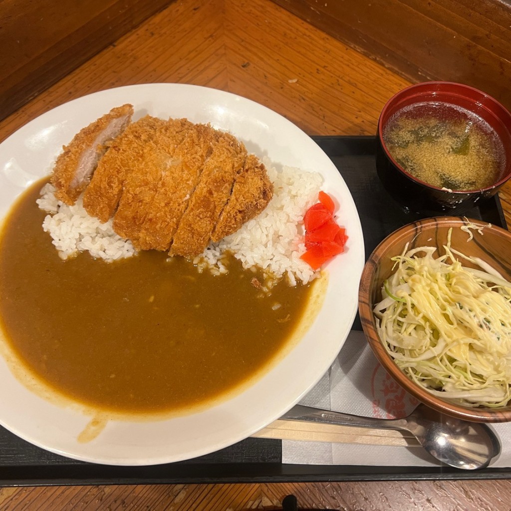 ユーザーが投稿した酒場のカツカレーの写真 - 実際訪問したユーザーが直接撮影して投稿した八重洲たこ焼き築地銀だこ ハイボール酒場 八重洲北口店の写真