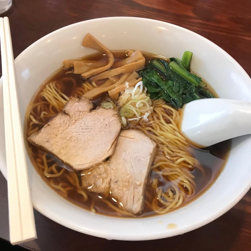 ユーザーが投稿した醤油ラーメンの写真 - 実際訪問したユーザーが直接撮影して投稿した出来島ラーメン / つけ麺大江戸 県庁前店の写真