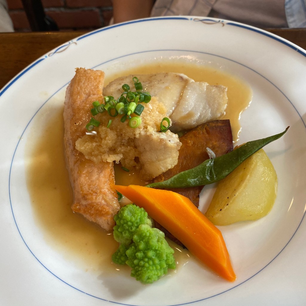 ユーザーが投稿したお魚のランチの写真 - 実際訪問したユーザーが直接撮影して投稿した色内洋食マンジャーレ TAKINAMIの写真