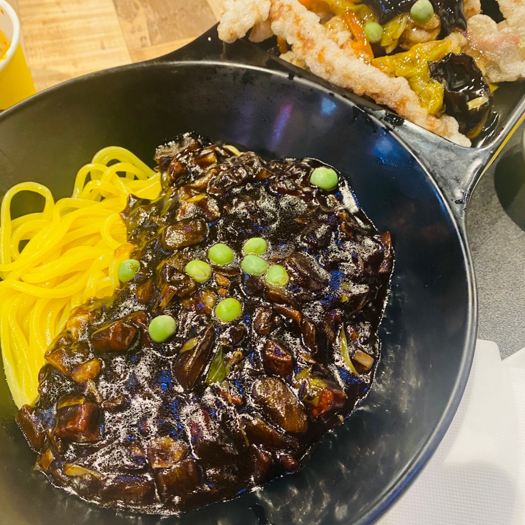 ユーザーが投稿したチャジャン麺セットの写真 - 実際訪問したユーザーが直接撮影して投稿した神宮前香港料理香港飯店0410 原宿店の写真