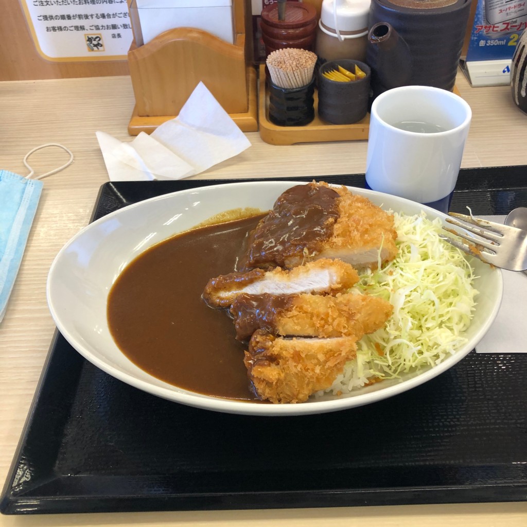 ユーザーが投稿したカツカレー(竹)の写真 - 実際訪問したユーザーが直接撮影して投稿した西中田とんかつかつや 仙台西中田店の写真