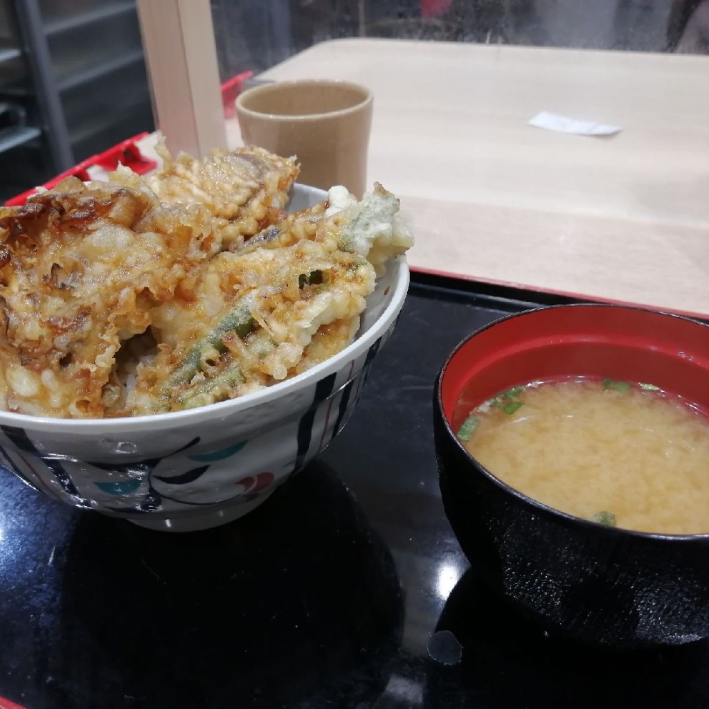 ユーザーが投稿した野菜天丼の写真 - 実際訪問したユーザーが直接撮影して投稿した羽田空港天丼天丼てんや 羽田空港第2ターミナル店の写真