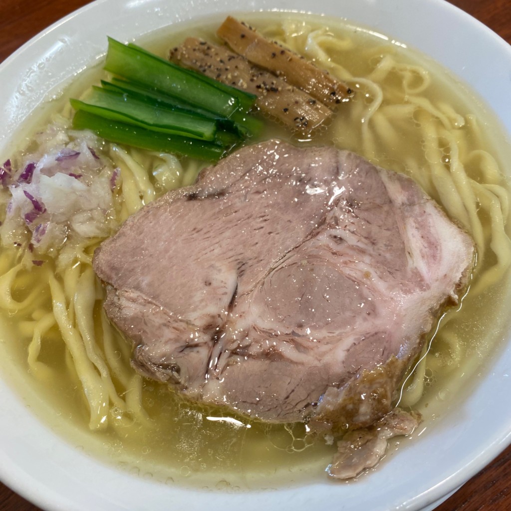 ユーザーが投稿した塩ラーメンの写真 - 実際訪問したユーザーが直接撮影して投稿した池尻ラーメン専門店中華そば 千乃鶏の写真