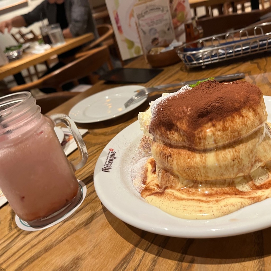 ユーザーが投稿したティラミスパンケーキの写真 - 実際訪問したユーザーが直接撮影して投稿した渋谷カフェHawaiian Cafe & Restaurant Merengue 渋谷店の写真