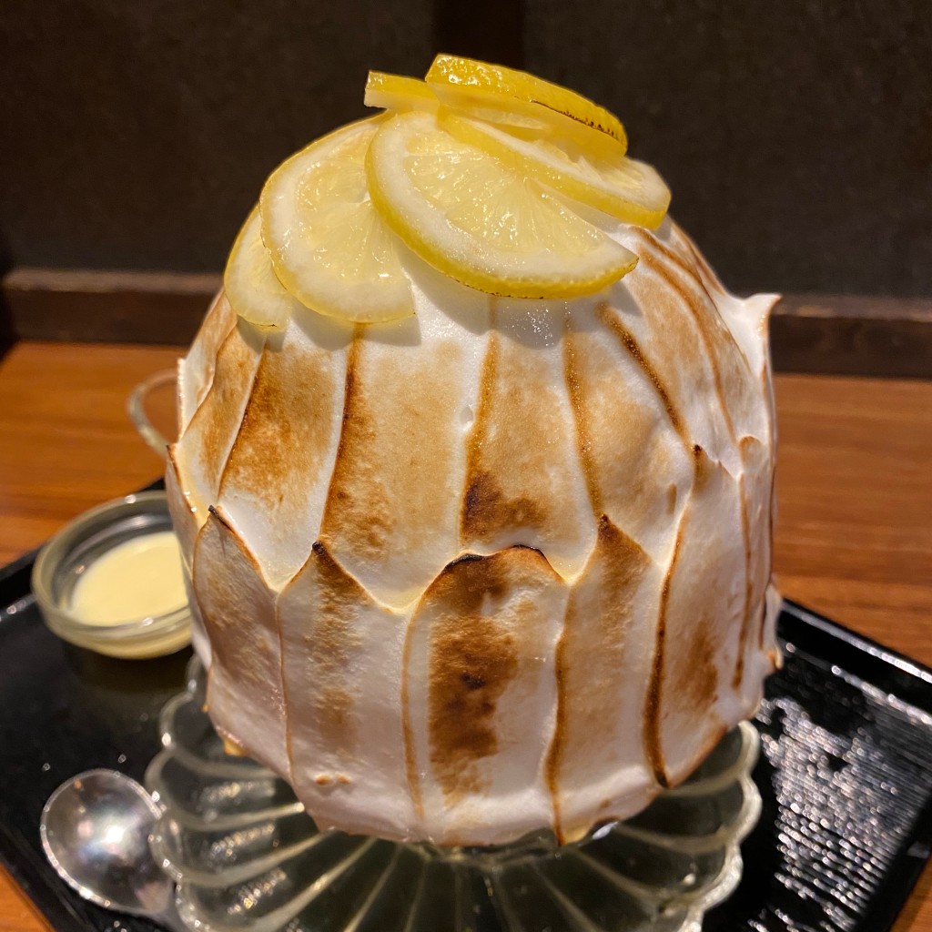 ユーザーが投稿したはちみつレモンとカスタードの焼き氷の写真 - 実際訪問したユーザーが直接撮影して投稿した巣鴨鍋左藤 総本店の写真