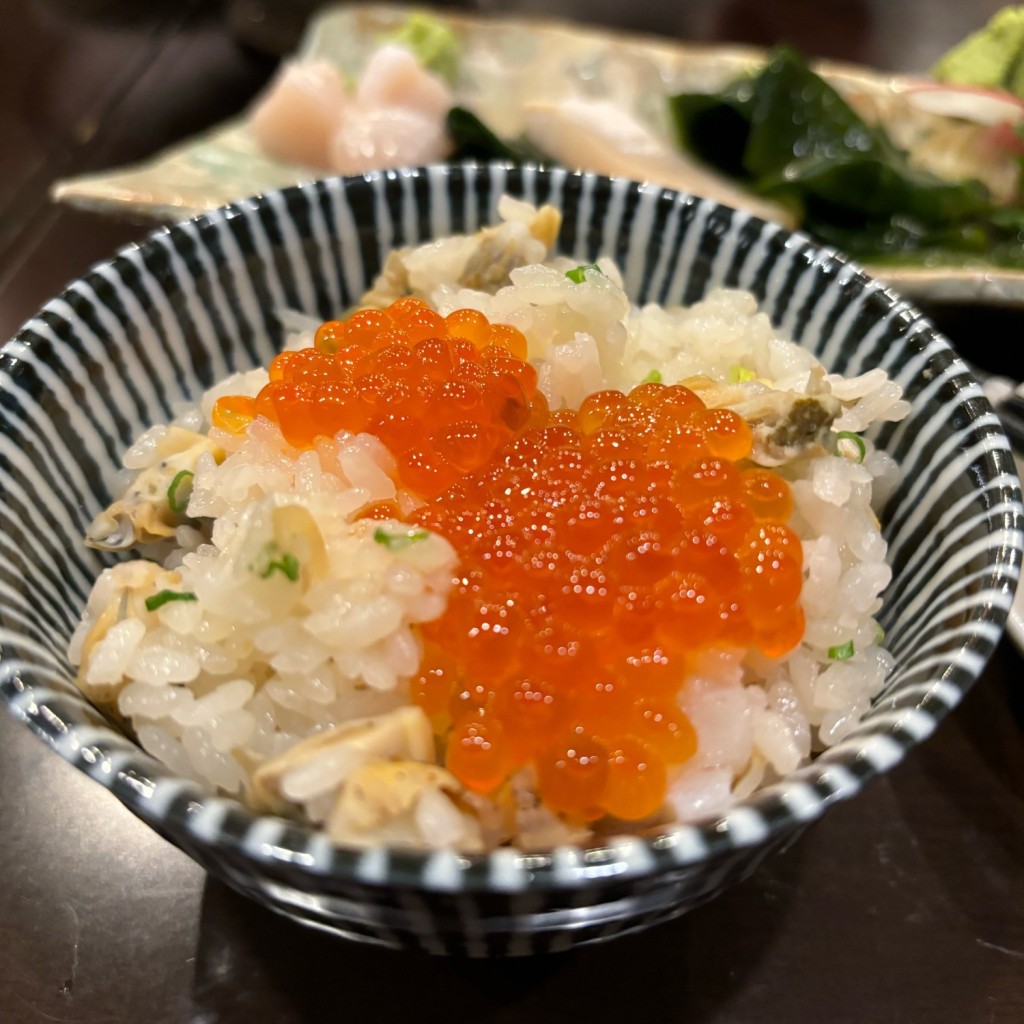 ユーザーが投稿した貝ミックスの釜飯の写真 - 実際訪問したユーザーが直接撮影して投稿した恵比寿南魚介 / 海鮮料理焼貝あこやの写真