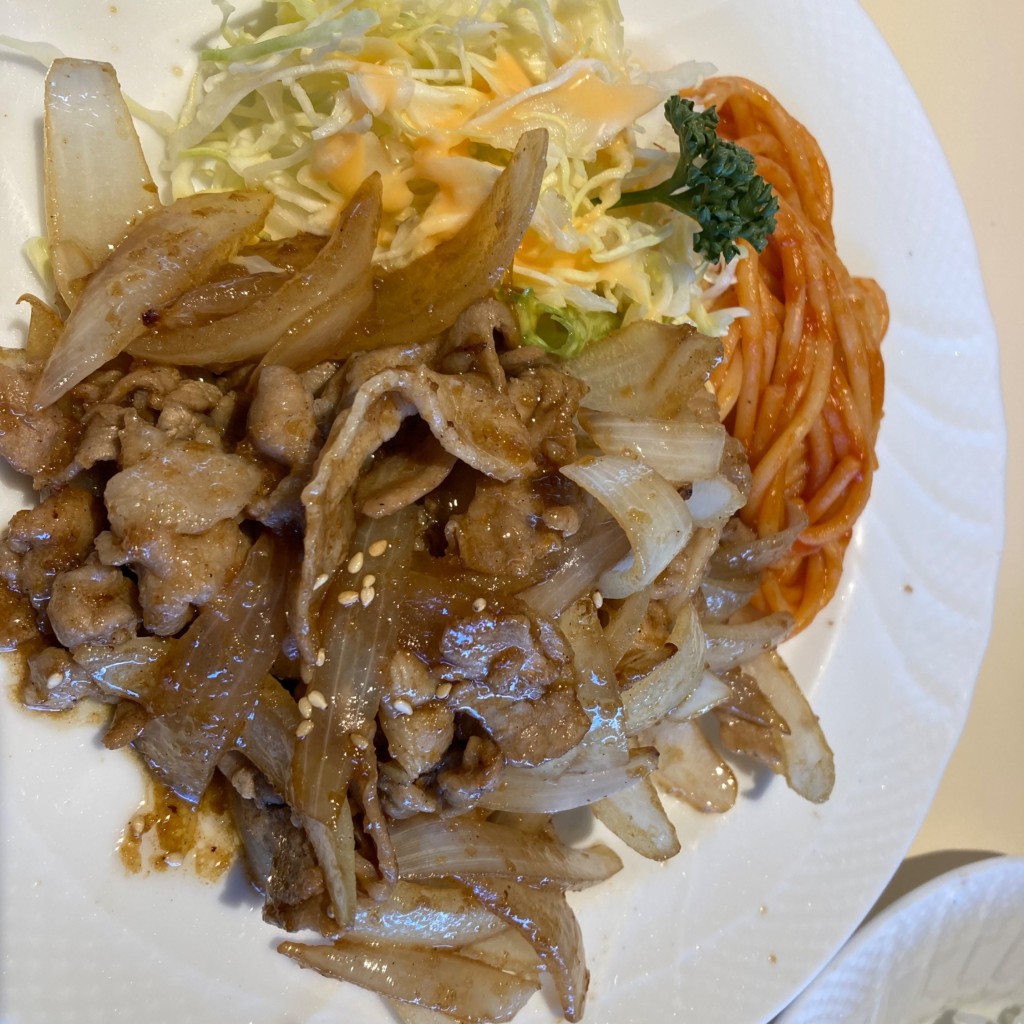 ユーザーが投稿した豚の生姜焼定食の写真 - 実際訪問したユーザーが直接撮影して投稿したカフェ駅前パーラー JO-TERRACE OSAKAの写真