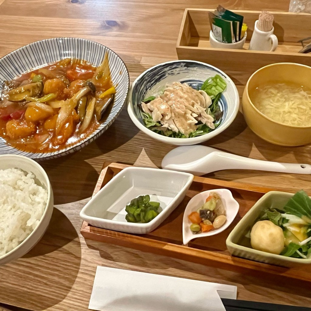 ユーザーが投稿した日替わり定食の写真 - 実際訪問したユーザーが直接撮影して投稿した八幡通中華料理創作中華KARINの写真