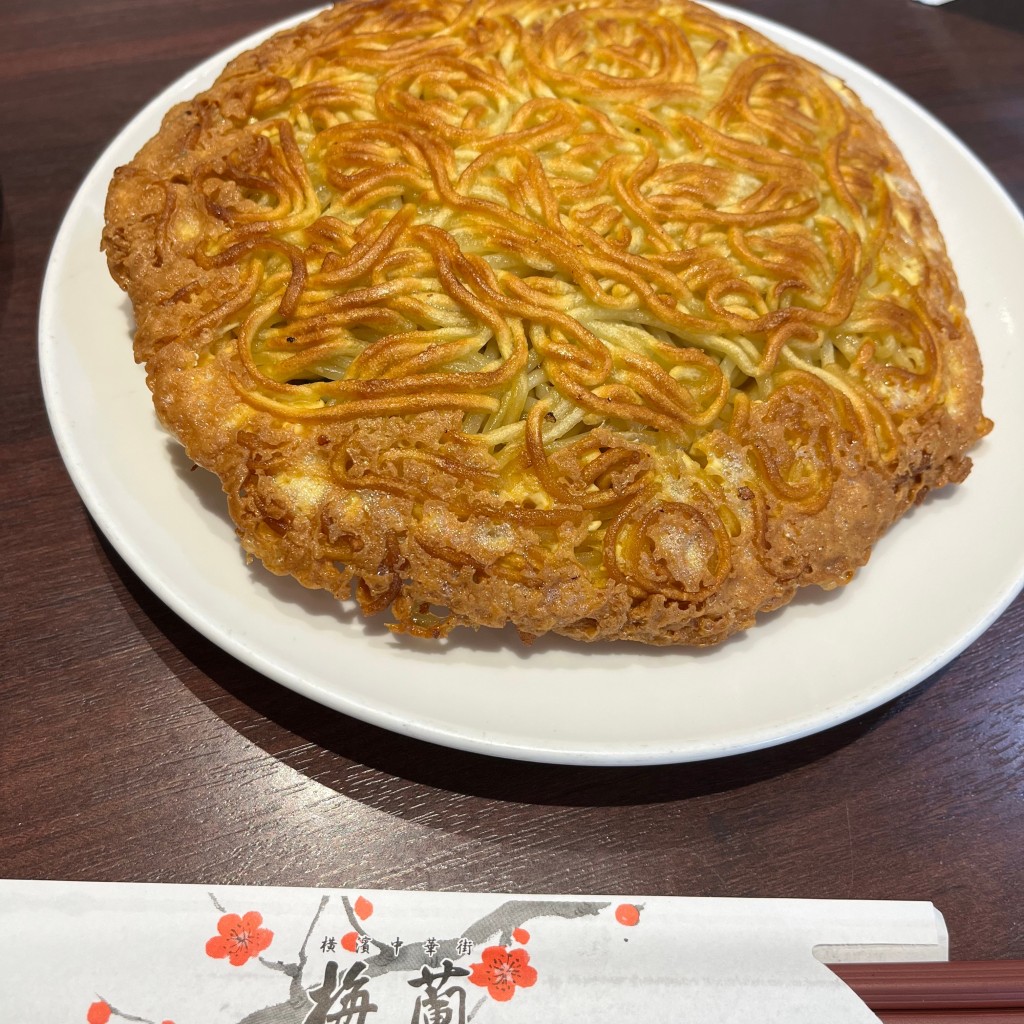 ユーザーが投稿した梅蘭やきそばの写真 - 実際訪問したユーザーが直接撮影して投稿した天沼中華料理梅蘭 ららぽーと湘南平塚店の写真