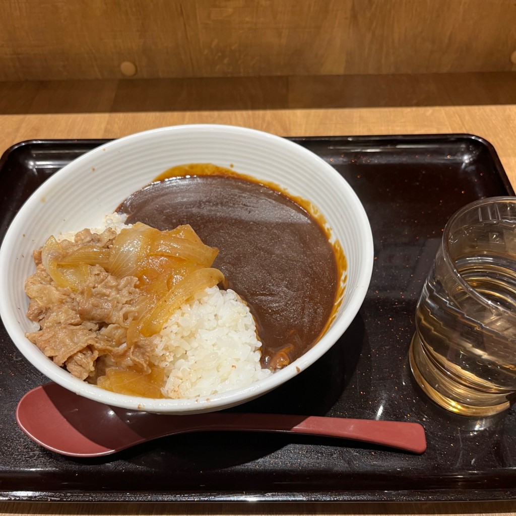 ユーザーが投稿した牛黒カレーの写真 - 実際訪問したユーザーが直接撮影して投稿した江東橋牛丼吉野家 錦糸町南口店の写真