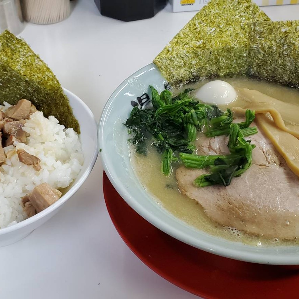 ユーザーが投稿した鶏こってりラーメン 細麺の写真 - 実際訪問したユーザーが直接撮影して投稿した東九条西山町ラーメン専門店漫天兄弟の写真