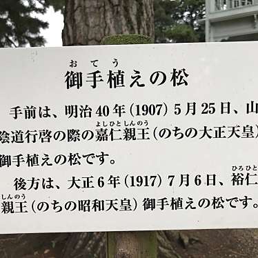 実際訪問したユーザーが直接撮影して投稿した殿町歴史 / 遺跡嘉仁親王御手植えの松の写真