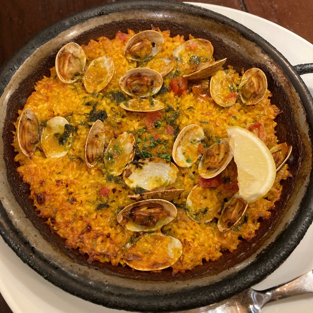 ユーザーが投稿したあさりのパエリャの写真 - 実際訪問したユーザーが直接撮影して投稿した南池袋スペイン料理LA BODEGA PARRILLAの写真