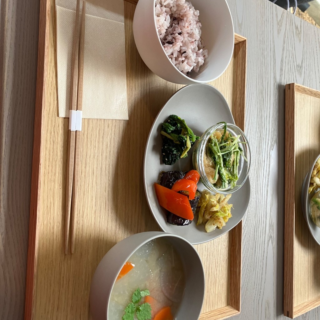 ユーザーが投稿したスープとおばんざいの写真 - 実際訪問したユーザーが直接撮影して投稿した末広カフェjimi cafeの写真