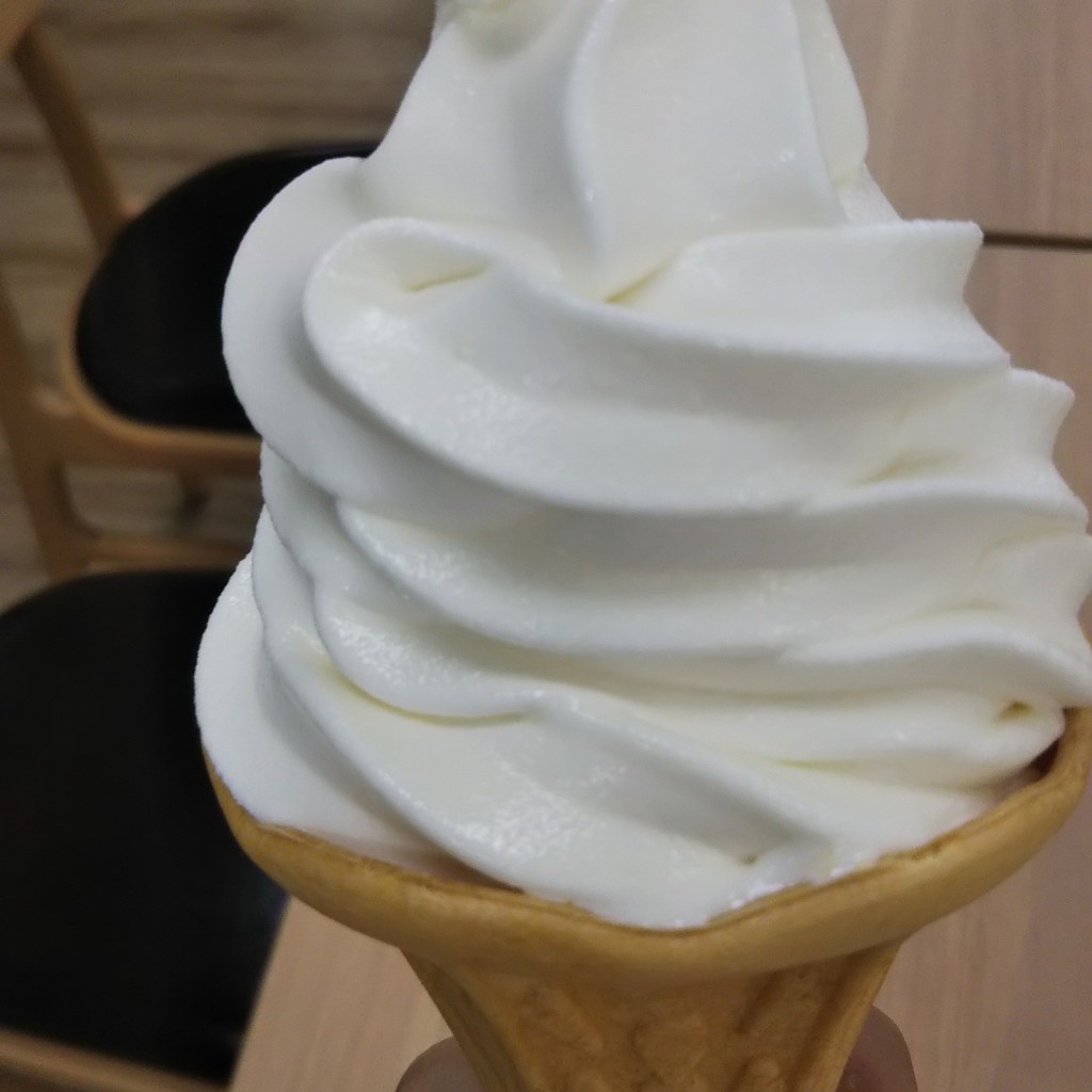 ユーザーが投稿した塩チーズソフトクリームの写真 - 実際訪問したユーザーが直接撮影して投稿した片寄軽食 / ホットスナックこびる館 紫波SA下り線の写真