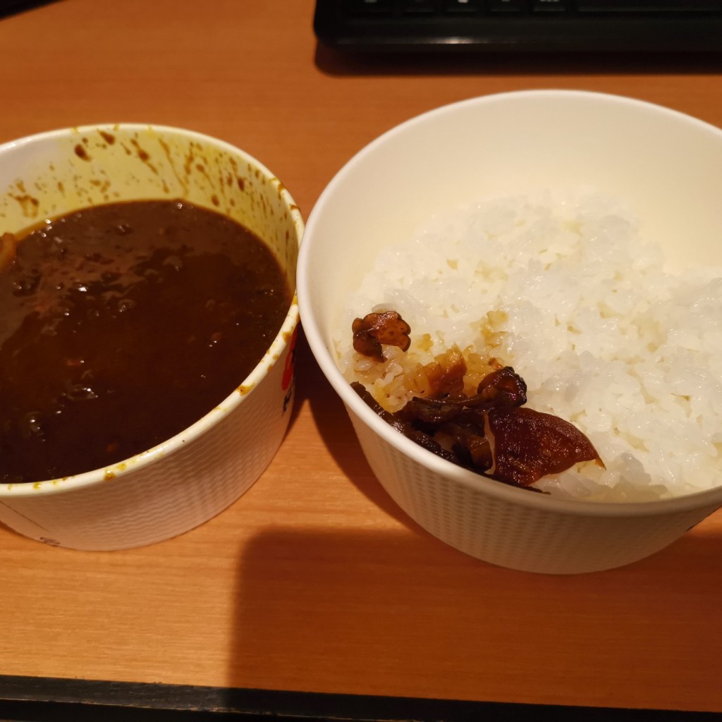 ユーザーが投稿したオリジナルハンバーグカレーの写真 - 実際訪問したユーザーが直接撮影して投稿した新横浜牛丼松屋 新横浜店の写真