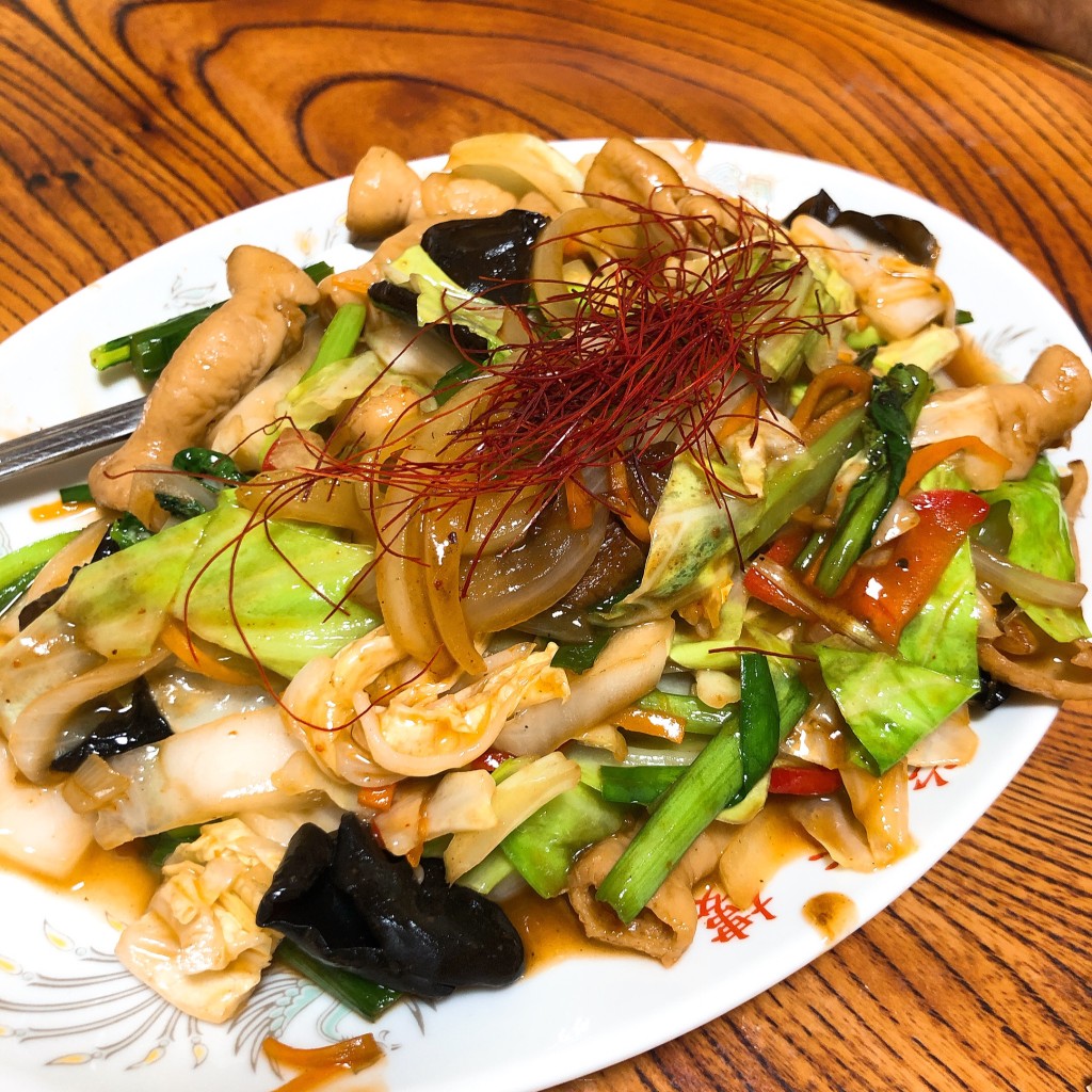 ユーザーが投稿したホルモン炒めの写真 - 実際訪問したユーザーが直接撮影して投稿した大和田中華料理中華料理 栄香楼の写真