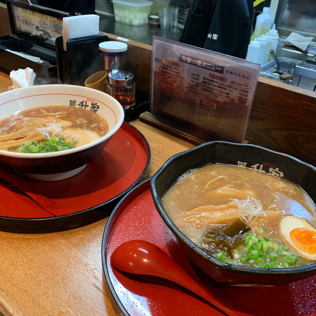 やんたんさんが投稿した阿知ラーメン専門店のお店倉敷らーめん升家 倉敷店/クラシキラーメンマスヤ クラシキテンの写真