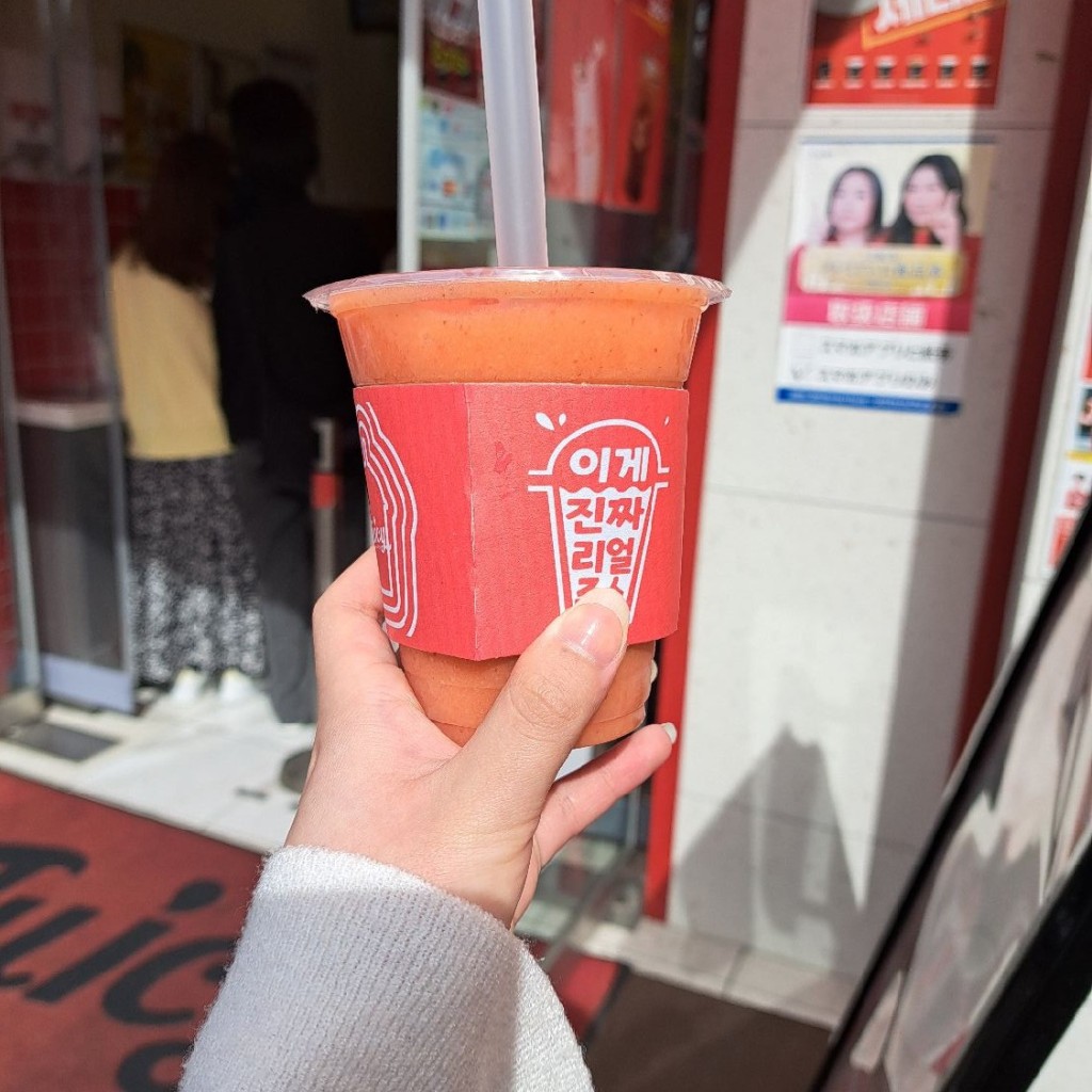 ユーザーが投稿したマンゴーイチゴの写真 - 実際訪問したユーザーが直接撮影して投稿した鶴橋ジュースバーJuicy 大阪コリアンタウン店の写真