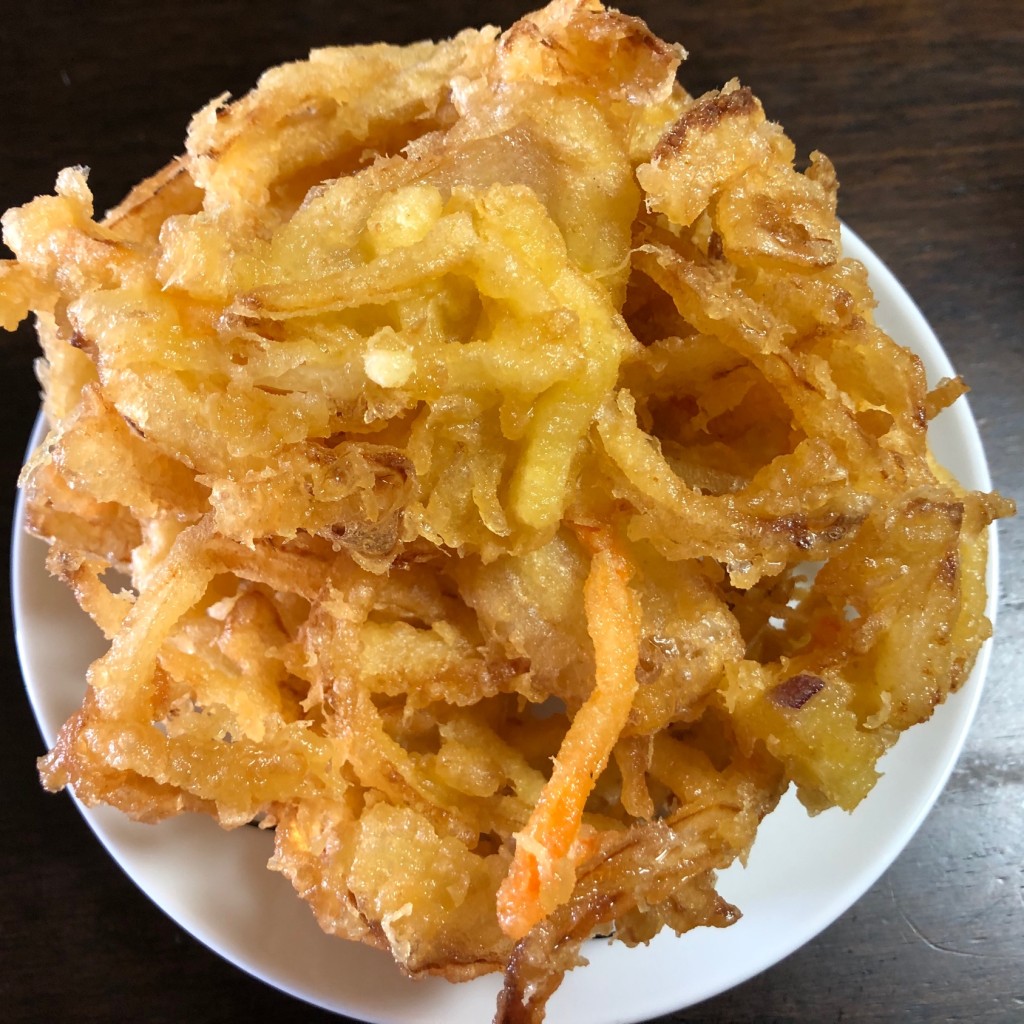 ユーザーが投稿した野菜かき揚げの写真 - 実際訪問したユーザーが直接撮影して投稿した持子うどん丸亀製麺 西神戸店の写真
