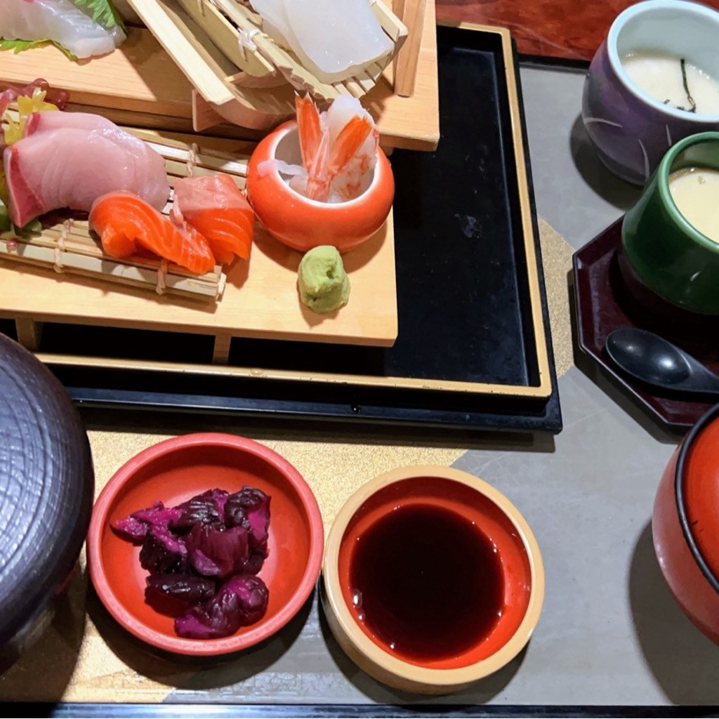 ユーザーが投稿した刺身御膳五色の写真 - 実際訪問したユーザーが直接撮影して投稿した下小口和食 / 日本料理川喜 大口店の写真