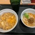 親子丼と冷やし坦々麺ランチセット - 実際訪問したユーザーが直接撮影して投稿した笹塚丼ものなか卯 笹塚店の写真のメニュー情報