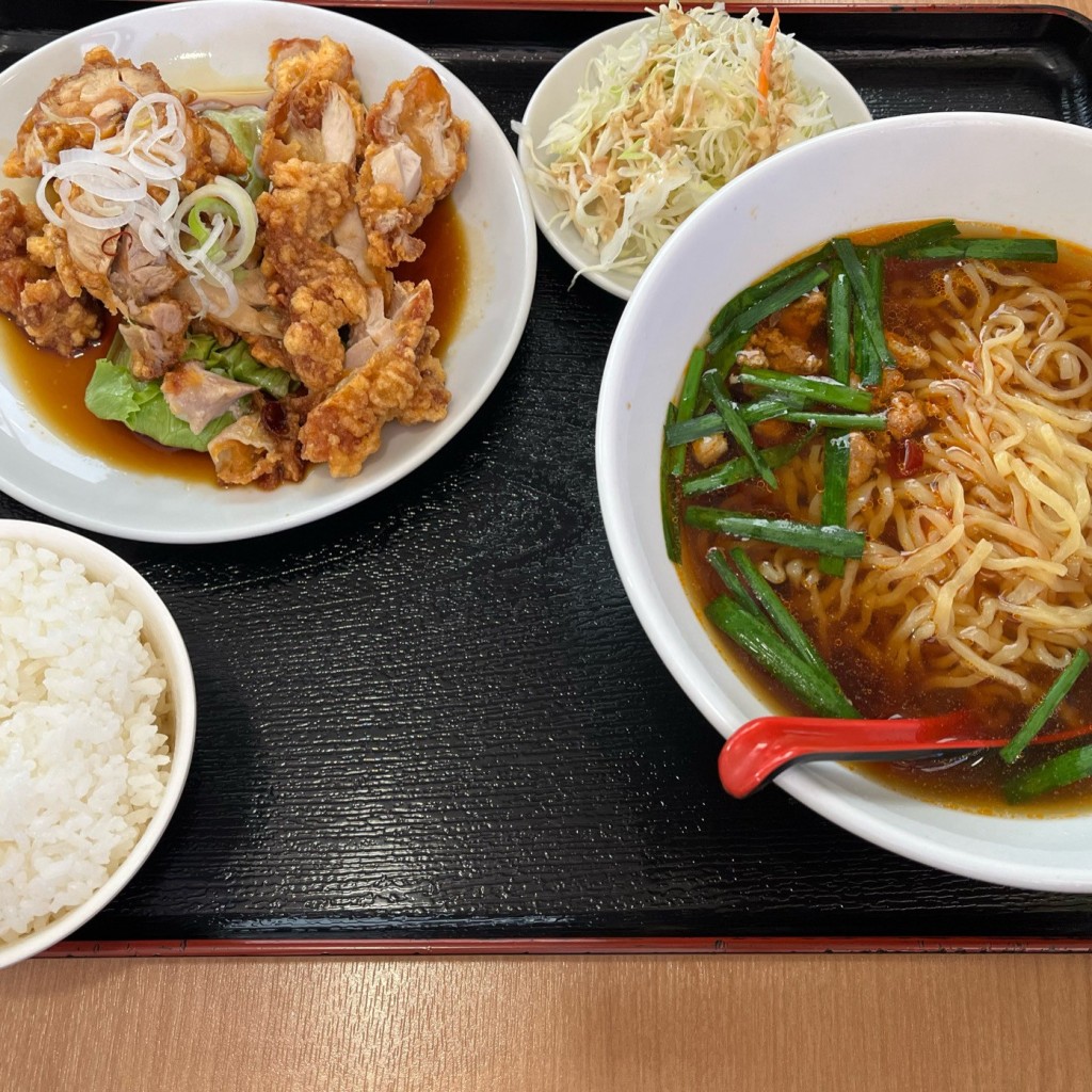 ユーザーが投稿した台湾風唐揚げランチの写真 - 実際訪問したユーザーが直接撮影して投稿した上大井中華料理向陽飯店 上大井店の写真