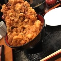 かき揚げ天丼 - 実際訪問したユーザーが直接撮影して投稿した祇園町北側天ぷらぎおん天ぷら 天周の写真のメニュー情報