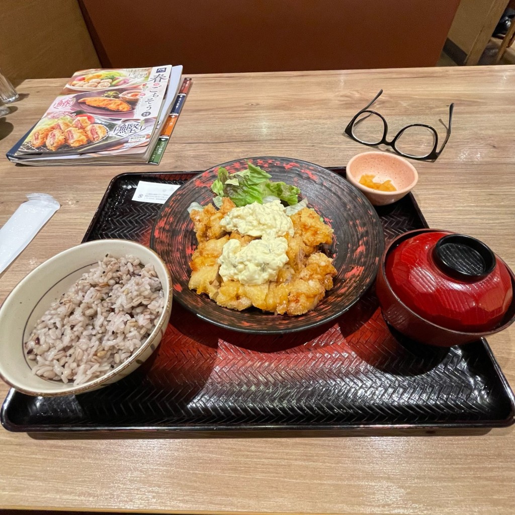 ユーザーが投稿した[定食]大戸屋風チキン南蛮の写真 - 実際訪問したユーザーが直接撮影して投稿した厚別中央二条定食屋大戸屋 新さっぽろサンピアザ店の写真